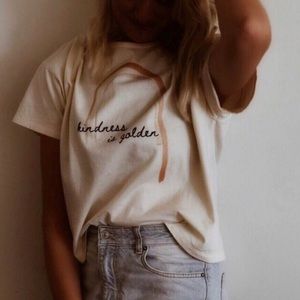 Kinnd project kindness is golden boxy tee